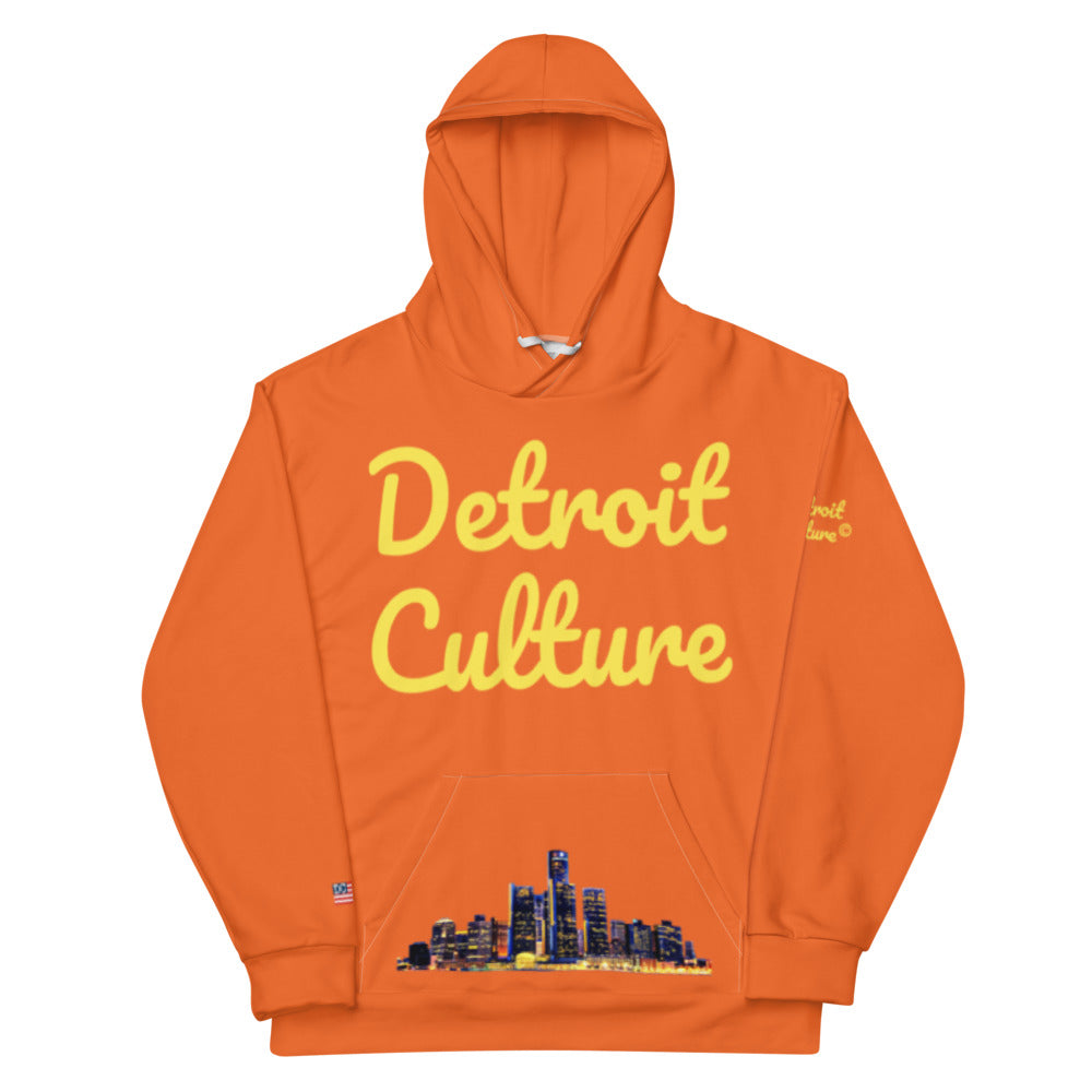 Detroit Culture Hoodie orange