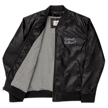 Load image into Gallery viewer, Detroit Culture Leather Style Bomb Jacket
