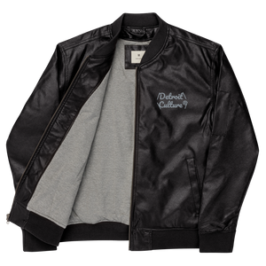 Detroit Culture Leather Style Bomb Jacket