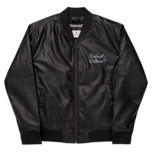 Load image into Gallery viewer, Detroit Culture Leather Style Bomb Jacket
