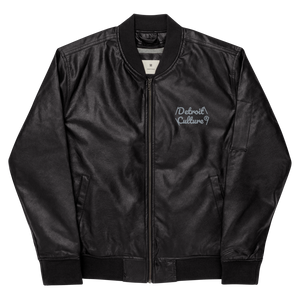 Detroit Culture Leather Style Bomb Jacket