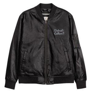 Detroit Culture Leather Style Bomb Jacket