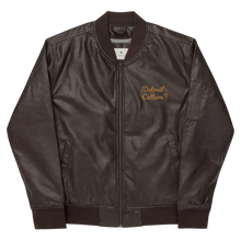 Load image into Gallery viewer, Detroit Culture Leather Style Bomb Jacket
