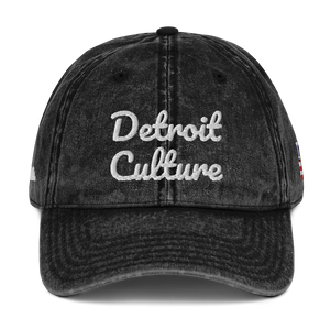 Detroit Culture Stone Wash Stitched Hat