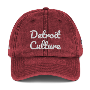 Detroit Culture Stone Wash Stitched Hat